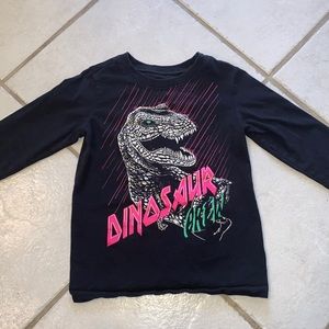 Oshkosh dinosaur long sleeve T. Little boys size 5